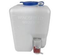 Mikikit 12v 1,5l Auto Scheibenwaschflaschen Satz mit Pumpe Schlauch und Düsen Scheibenwaschanlage für SUV Limousine und LKW Weiß