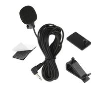 Mikrofon Autoradio, 3,5 mm Auto Mikrofon Extern mit 3 m Kabel, U-Klemme, Kompatibel mit Sony JVC Kenwood Jensen Alpine Autoradio Bluetooth Navigation, für Freisprechanlagen und Sprachaufnahmen