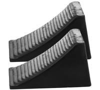 Milisten 2 Stück Radkeile aus Solidem Gummi für Motorrad und Anhänger rutschfeste Gummiblöcke Einfach zu Benutzen und Platzsparend für Sicheres Parken