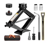 MINENICE Scherenwagenheber 3T/3000kg, Universelle Wagenheber Auto, Sortiment Heben 10-45cm, mit 2 Gummiauflage, Auto-Notfallset für SUV, MPV & Tesla