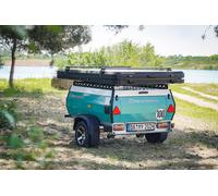 Mini-Camper Vario STEMA Retro ADVANCED mit Auflaufbremse - Weiß - RAL 9010