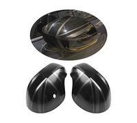 MINI F54-F60 Nach Juli 2019, Union Jack Spiegelkappen, Autotür Seitenspiegelabdeckungen Für Mini Cooper One/D/SD/S/JCW F-Serie F54 F55 F56 F57 F60(Union Jack Schwarz, F-Serie mit Lichtloch)