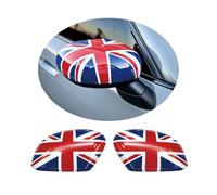 MINI F65 F66 F67 U25 Union Jack Spiegelkappen Dekoration, Autotür Seitenspiegelabdeckungen Für Mini Cooper F65 F66 F67 U25 Countryman(Union Jack Blau)