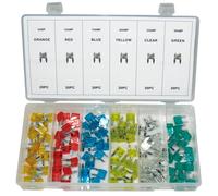 MINI KFZ Sicherungen 11 mm Typ FK1 Flachsicherung Sortiment 120-tlg 5-30 Amper