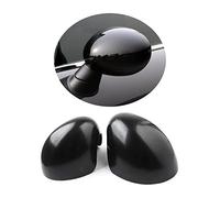 MINI R55-R61 Glänzend Schwarz Spiegelkappen Dekoration, Autotür Seitenspiegelabdeckungen Für Mini Cooper Serie R R55 R56 R57 R58 R59 R60 R61(Schwarz glänzend, Außenspiegel elektrisch anklappen)