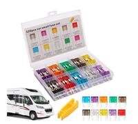 Mini-Sicherungssortiment - Sortiment 120 Stück Mehrzweck-Sicherungen - Ersatzteile für Auto, Motorrad, Wohnwagen, Boot