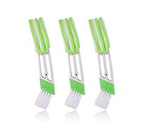 Mini-Staubwedel für Auto-Lüftungsschlitze, 3 Stück, Klimaanlagen-Reiniger und Bürste, Doppelkopf-Staubsammler, Reinigungswerkzeug für Tastatur, Jalousien, Rolladen, Auto-Armaturenbrett