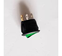 Mini Wippenschalter Schalter grün 12V/20A beleuchtet rund KFZ Nebelscheinwerfer