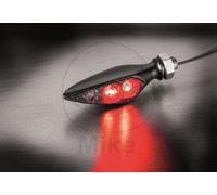 Miniblinker Kellermann Rhombus S DF Dark RL schwarz LED M5 Anschluss