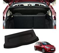 MINIKS Auto Einziehbar Laderaumabdeckung für Citroen C3 2010-2016, Auto Ausziehbar Kofferraumabdeckung Rollo, Kofferraum Schutz Abdeckung Auto Innere ZubehöR