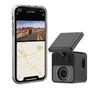 MiVue J20 Mini Kompakt WiFi Dashcam, 3 Jahre Garantie, Auto Flip 180° zur Installation vorne/innen/hinten, Superkondensator, MiVue Pro App, Full HD, Weitwinkel, OTA-Update, USB-C