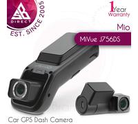 Mio MiVue J756DS Auto GPS Dash Kamera│Wi-Fi│Bluetooth│HD 1080P Videoaufnahme