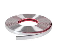 MiOYOOW 15m Auto Zierstreifen, Zierleiste PVC Chrom, Zierleisten Selbstklebend Silber, Auto Universal Dekorstreifen Seitenstreifen Klebestreifen (Chrom Silber, 10mm/12mm/15mm Breite)