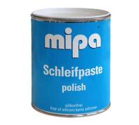 MIPA Schleif- und Polierpaste 1kg, silikonfrei, für Holzwerkstoffe, Paste, klar, Eimer, hohe Viskosität, wasserfest, Polierpaste