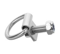 Mipcase D ring Zurranker aus Galvanisiertem Eisen Silber für Ladungssicherung an Anhängern und Transport Leicht zu Bedienen für Cargo