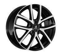 itWheels Mira gloss black polished 6.5x16" ET45 LK5 114.3 ML 70.1 Alufelgen 1...