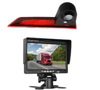 Misayaee HD 720p Dritte Dach Bremsleuchte Kamera Bremslicht Rückfahrkamera für Transit/für Custom V362 2012-2019 +7.0" Zoll DVD Monitor TFT Bildschirm LKW KFZ LCD Display