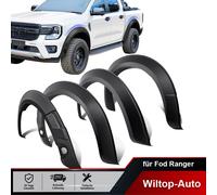 Mit PDC-Assistenz Kotflügelverbreiterung Radlauf für Ford Ranger 2023+ Wildtrak