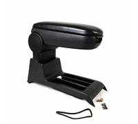 Mittelarmlehne Armlehne Mittelkonsole für VW Polo 2001-2009 PU-Leder ABS Schwarz