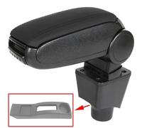 MITTELARMLEHNE ARMLEHNE+ MONTAGESATZ SCHWARZER ÖKO-LEDER FÜR DACIA SANDERO LOGAN