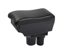 Mittelarmlehne Armlehnenbox Für Citroen C2 Für C3 Auto Stauraum Armlehnenverstärkung Erhöhung Der Innenausstattung Nachrüstteil(E-Black black lines)