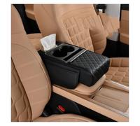 Mittelarmlehne Auto Rest Verlängerung Kissen Multifunktionale 7,5 CM Verdicken Center Console Box Auto Mittelkonsole Armlehne Box(Schwarz)