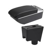 Mittelarmlehne Für Dacia Für Sandero Für Logan 2 Armlehnen Autobox Aufbewahrungszubehör Nachrüstteile Innenausstattung(B black line NO USB)