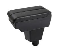 Mittelarmlehne Für Fiat Für Panda II 2 Auto Armlehne Ablagefach Armlehnenverstärkung Erhöhung Der Innenausstattung Nachrüstteil(C-Black black line)