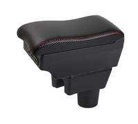 Mittelarmlehne Für Mitsubishi Für Mirage Für Space Für Star Für Attrage Für Atrez Armlehnenbox Stauraum Armlehnenverstärkung Erhöhung Innenraumdetails Nachrüstteil(E-Black red line)