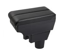 Mittelarmlehne Für Mitsubishi Für Mirage Für Space Für Star Für Attrage Für Atrez Armlehnenbox Stauraum Armlehnenverstärkung Erhöhung Innenraumdetails Nachrüstteil(C-Black white line)