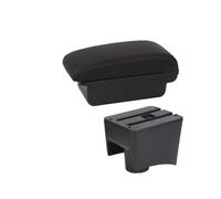 Mittelarmlehne Für Polo Für Mk5 6R Für 2010 2011 2012 2013 2014 2015-2018 Autoarmlehnenbox Aufbewahrungsbox Nachrüstung Innenraum Autozubehör Mittelkonsole Armlehne(B1 Black red 3USB)