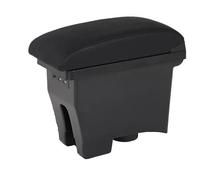 Mittelarmlehne Für VW POLO Mk5 6R 2012-2018 Auto Armlehne Box Lagerung Box Auto Mittelkonsole Armlehne Box(B black line Corium)