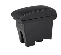 Mittelarmlehne Für VW POLO Mk5 6R 2012-2018 Auto Armlehne Box Lagerung Box Auto Mittelkonsole Armlehne Box(A Black White line)