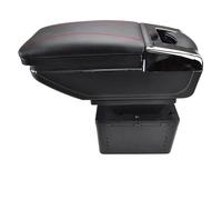 Mittelarmlehnenbox Für Opel Für Astra Für Corsa Für Mokka Tigra Zafira Meriva Mittelkonsole Drehbare Armlehne Ablagefach Armlehne Auto(Red Thread)
