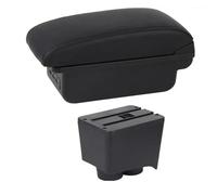 Mittelarmlehnenbox Mit Staufach Für Die Mittelkonsole, Innenausstattung Für VW Für Polo 9N 3 Mk4 2002 2003 2004-2010 Armlehnenzubehör(C1 Black Line)