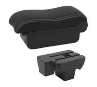 Mittelkonsole Armlehnenabdeckung Für Vw Für Polo 2019 2020 2021 2022 2023 2024 Autoarmlehnenbox Doppelschicht Großer Raum Zentralspeicher USB