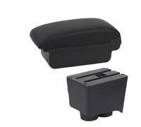 Mittelkonsole Für VW Für Polo 9N 3 Mk4 2002-2009 Armlehnenbox Auto Armlehnenbox Innenraum Nachrüst-Aufbewahrungsbox Autozubehör Armlehnenbox(A1 black line No USB)