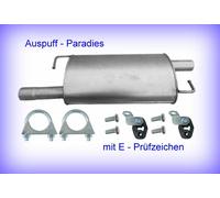 Mittelschalldämpfer Auspuff für VW Multivan V 2.5 TDi - T5 (96KW - 128KW) + Kit