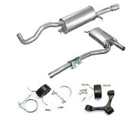 Mittelschalldämpfer Endschalldämpfer Auspuff +KIT fur Audi A4 B5 1781 116/125PS