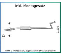 Mittelschalldämpfer für Toyota Yaris 1.0 48/50KW Bj.99-05 Auspuff Montagesatz