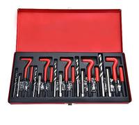 Miucoguier 131-tlg Gewinde Reparatur Satz Gewindereparatursatz Gewindereparatur-Kit M5 M6 M8 M10 M12 Gewindeeinsätze Werkzeug für Auto Reparatur