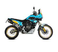 MIVV Dakar Auspuffsystem mit EG-BE Edelstahl / Edelstahl Schwarz Yamaha Tenere 700 Explore Edition
