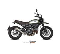 MIVV Ghibli Edelstahl Auspuff für Ducati Scrambler 800 2015 - 2020 NEU Top
