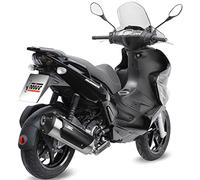 MIVV Kompletter Auspuff Urban Edelstahl kompatibel mit Aprilia Sr Max 300 2012 2013 2014 2015 2016