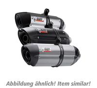 MIVV Suono Auspuff Schwarz Honda CB 1000 R SC60 Edelstahl Carbon-Endkappen