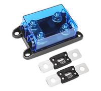 mizikuu Mega Sicherungshalter, 2-Wege ANM Schmelzsicherung Sicherungshalter 12 v / 48 v kfz Sicherungshalter Sicher Und Zuverlässig mit 2 Stück Mega Sicherungen 100A Ampere für KFZ PKW LKW