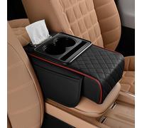 MNBVGHH Armlehnen Polster Auto, für VW T-ROC R-Line 2019-2023 2024 Kratzfest bequemer Mittelkonsole Armlehnenschutzhülle Dickem Memory Foam Mittelarmlehne Abdeckung,A