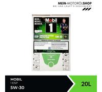 Mobil 1 ESP 5W-30 VW 507 504 Mercedes Opel BMW LL-4 ACEA C3 20 Liter BAG-IN Box