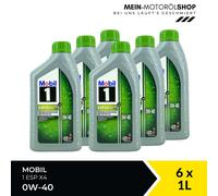 Mobil 1 ESP X4 0W-40 Mercedes MB 229 VW 511 00 Porsche 6x1 Liter = 6 Liter