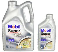 Mobil 153659 Leichtlaufmotorenöl Super 3000 XE 5W-30, 5 Liter Plus 1 Liter